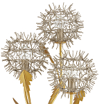 Торшер в виде цветка одуванчика Hanging Dandelion варинант исполнения - 1 | Loft Concept в Кирове