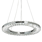 Люстра круглая с прозрачной хрустальной рамкой Maude Crystal Light варинант исполнения - 1 | Loft Concept в Кирове