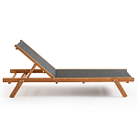 Шезлонг из текстиля и эвкалипта Power of Nature варинант исполнения - 2 | Loft Concept в Кирове