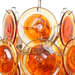 Люстра из оранжевых стеклянных дисков OrangeGlowing Reflectors варинант исполнения - 1 | Loft Concept в Кирове