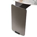 Столик журнальный с круглой мраморной столешницей на трех опорах Marble Stone Drawing варинант исполнения - 5 | Loft Concept в Кирове