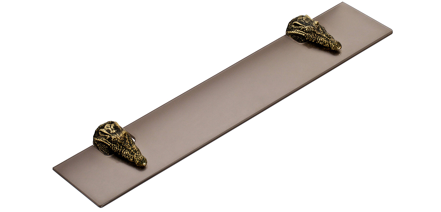 Полка для ванной Bronze Crocodile Heads Полка для ванной Bronze Crocodile Heads - Loft-Concept в Кирове