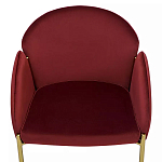 Стул бордовый на золотистых ножках Burgundy Chair варинант исполнения - 5 | Loft Concept в Кирове