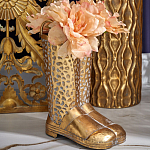 Ваза в форме сапог с рельефной текстурой и ручками Vase Boot варинант исполнения - 3 | Loft Concept в Кирове