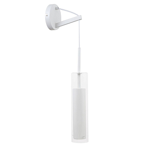 Белое бра с двухслойным плафоном NARSIS