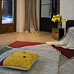 Чехол на подушку с рисунком горчичного цвета Elan Textured варинант исполнения - 2 | Loft Concept в Кирове