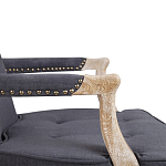 Кресло Aubrey Classical Armchair dark grey velour варинант исполнения - 5 | Loft Concept в Кирове