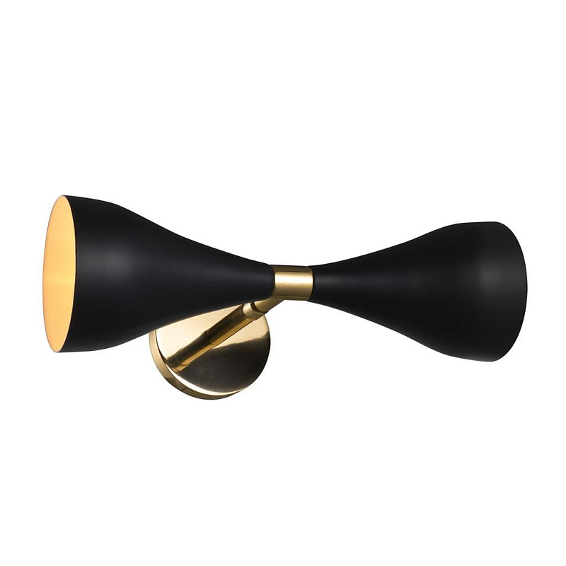 Бра Wall Lamp Cordero Black Черный Латунь Бра Wall Lamp Cordero Black Черный Латунь в Кирове | Loft Concept
