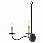 Бра настенное черное с 2-мя лампами Candle Sleeves варинант исполнения - 2 | Loft Concept в Кирове