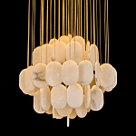 Люстра с овальными подвесками из натурального камня Spatial Composition варинант исполнения - 2 | Loft Concept в Кирове