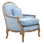Кресло Ava Classical Armchair light blue velour варинант исполнения - 1 | Loft Concept в Кирове