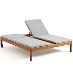 Шезлонг двухместный из эвкалипта Sunset варинант исполнения - 2 | Loft Concept в Кирове