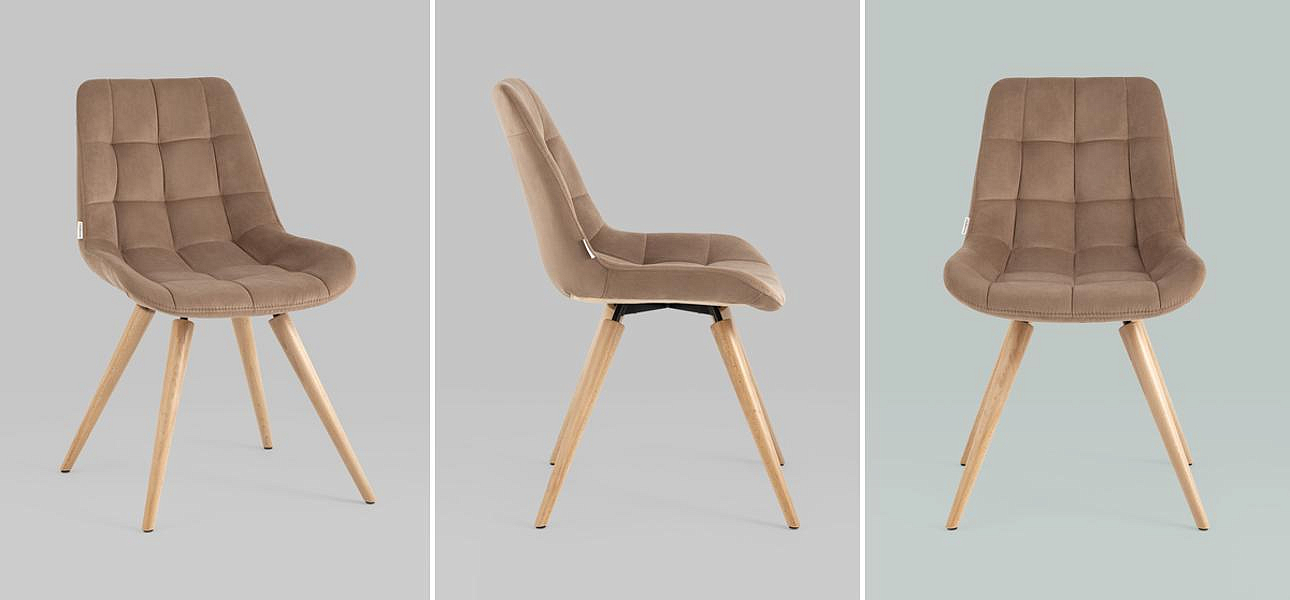Стул NANCY Chair Велюр Капучино Стул NANCY Chair Велюр Капучино - Loft-Concept в Кирове