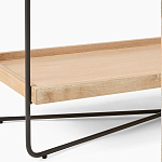 Консоль деревянной столешницей и полкой Wooden Table Top and Shelf варинант исполнения - 3 | Loft Concept в Кирове