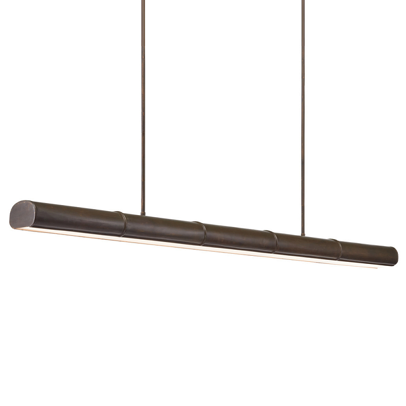 Люстра длинная линейная Long Linear Chandelier Темная бронза Люстра длинная линейная Long Linear Chandelier Темная бронза в Кирове | Loft Concept