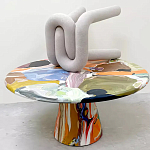 Дизайнерский журнальный стол с цветным орнаментом Unyly варинант исполнения - 1 | Loft Concept в Кирове