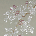 Обои ручная роспись Silk Tree Special Colourway on grey painted Xuan paper варинант исполнения - 1 | Loft Concept в Кирове