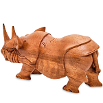 Статуэтка деревянная в виде носорога Rhino Horn варинант исполнения - 2 | Loft Concept в Кирове