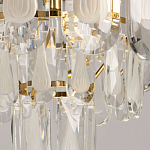 Люстра многоярусная с овальными прозрачными подвесками 28 см Harmonica варинант исполнения - 8 | Loft Concept в Кирове