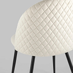 Мягкий стул в бежевом велюре Miruna Chair варинант исполнения - 6 | Loft Concept в Кирове