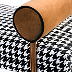 Банкетка Banquette PIED DE POULE Orange с принтом гусиная лапка Оранжевые валики варинант исполнения - 2 | Loft Concept в Кирове