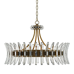 Люстра круглая с прозрачными элементами в форме полумесяца Crescent варинант исполнения - 2 | Loft Concept в Кирове