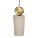 Подвесной светильник с цилиндрическим мраморным плафоном Marble square варинант исполнения - 3 | Loft Concept в Кирове