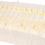 Люстра подвесная овальная с рельефными стеклянными панелями и золотым металлическим каркасом Textured Glass Chandelier варинант исполнения - 4 | Loft Concept в Кирове