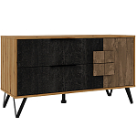 ТВ-тумба с  2-мя ящиками и закрытыми полками Stone Effect варинант исполнения - 2 | Loft Concept в Кирове