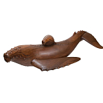 Статуэтка деревянная в виде двух китов Mammals варинант исполнения - 2 | Loft Concept в Кирове