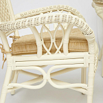 Комплект обеденный из ротанга Eloise grand white варинант исполнения - 4 | Loft Concept в Кирове