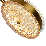  Подвесной светильник с плафонами из рельефного стекла Peony Glass Bronze Two варинант исполнения - 3 | Loft Concept в Кирове