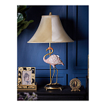 Настольная лампа с абажуром Розовый Фламинго Porcelain Flamingo Lamp варинант исполнения - 5 | Loft Concept в Кирове