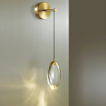 Бра с плафоном в форме капли Crystal Transparent Drop варинант исполнения - 2 | Loft Concept в Кирове