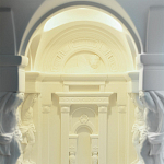 Встраиваемый в стену гипсовый светильник под покраску с колоннами и арками в античном стиле Antiquity Athena варинант исполнения - 11 | Loft Concept в Кирове