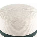 Пуф с плетеной светло-бежевой обивкой Serene Holidays варинант исполнения - 2 | Loft Concept в Кирове