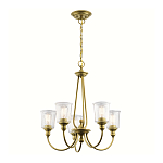 Люстра с прозрачными плафонами из пузырчатого стекла Kichler варинант исполнения - 10 | Loft Concept в Кирове