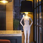Лампа MANNEQUIN LAMP с абажуром созерцание силуэта варинант исполнения - 3 | Loft Concept в Кирове