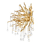 Бра с лучеобразным основанием и подвесками из прозрачного стекла в виде длинных капель Droplet Chandelier варинант исполнения - 5 | Loft Concept в Кирове