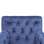 Кресло Addison Chic Armchair deep blue velour варинант исполнения - 4 | Loft Concept в Кирове