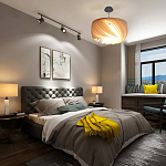 Подвесной светильник с белыми изящными декоративными лепестками Volumetric Petal Lamp варинант исполнения - 6 | Loft Concept в Кирове