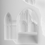 Встраиваемый в стену гипсовый светильник под покраску с эффектом разрушенной стены Antiquity Athena варинант исполнения - 8 | Loft Concept в Кирове