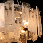 Люстра круглая с подвесными прямоугольными пластинами из стекла Glacier Panels варинант исполнения - 5 | Loft Concept в Кирове