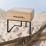 Тумба прикроватная с ящиком в стиле лофт Urban Style Space 2 варинант исполнения - 6 | Loft Concept в Кирове