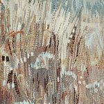 Современный Гобелен из шерсти в бежевых тонах Spring варинант исполнения - 1 | Loft Concept в Кирове