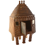 Декоративная винтажная печка из глины с инкрустацией Rarity варинант исполнения - 1 | Loft Concept в Кирове