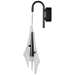 Бра черного цвета с плафоном из рельефного стекла Glass Pod варинант исполнения - 3 | Loft Concept в Кирове