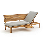 Садовый диван-трансофрмер Kate серый варинант исполнения - 7 | Loft Concept в Кирове