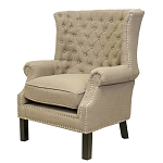 Кресло Charlie Armchair brown flax варинант исполнения - 3 | Loft Concept в Кирове