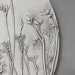 Панно Серые цветы варинант исполнения - 2 | Loft Concept в Кирове